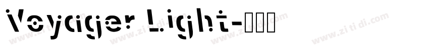 Voyager Light字体转换